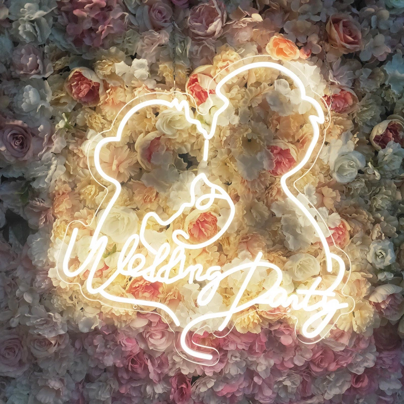 Wedding Scene Instagram Decoration Styling Neon Light