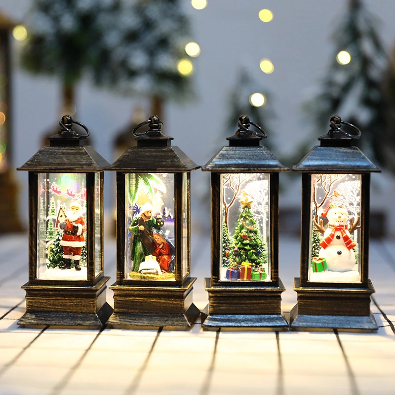 Christmas Wind Lights Tree Desktop Decorations Holiday Scene LED Lights