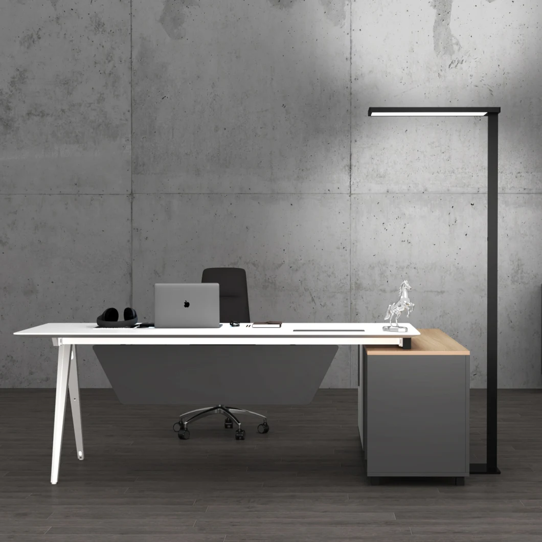 Floor Light Cmn Brand Heavy Duty Europe Office Floor Standing Lamp with Daylight Sensor and Motion Sensor, Ugr&lt;16, CRI&gt;95