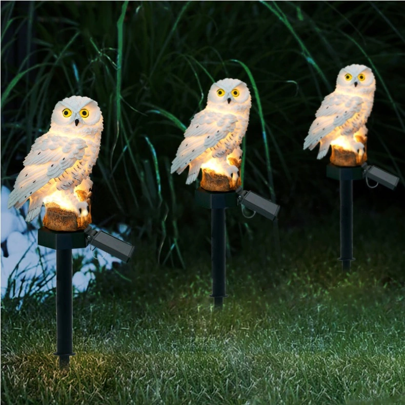 Waterproof Ground Insert Lamp Solar Energy Owl LED Lamp Outdoor Garden Lawn Landscape Lamp