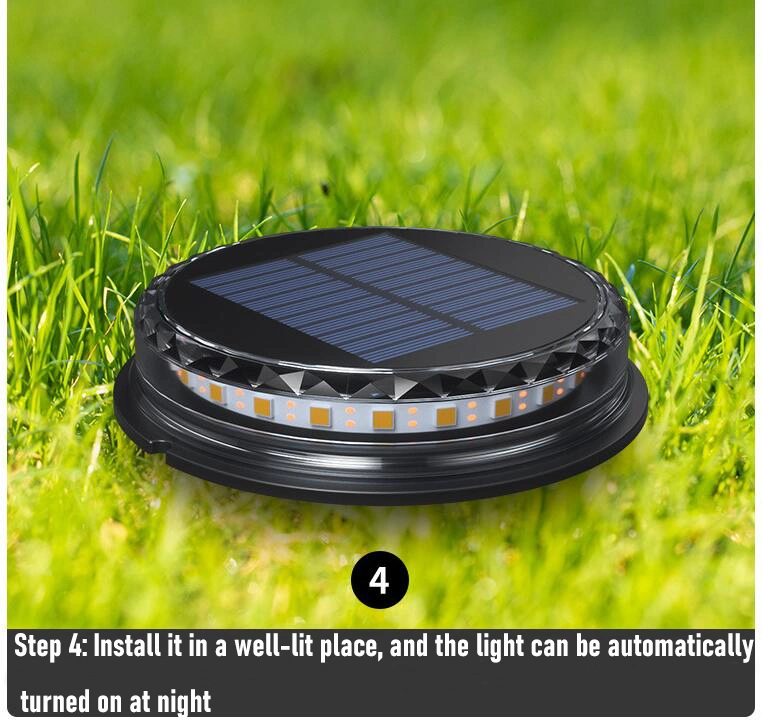 Solar LED Garden Light LED Landscape Pathway Outdoor Waterproof Solar Ground Lights Solar Garden Lighting System Patio Lawn Lamps