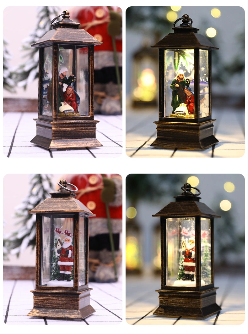 Christmas Wind Lights Tree Desktop Decorations Holiday Scene LED Lights