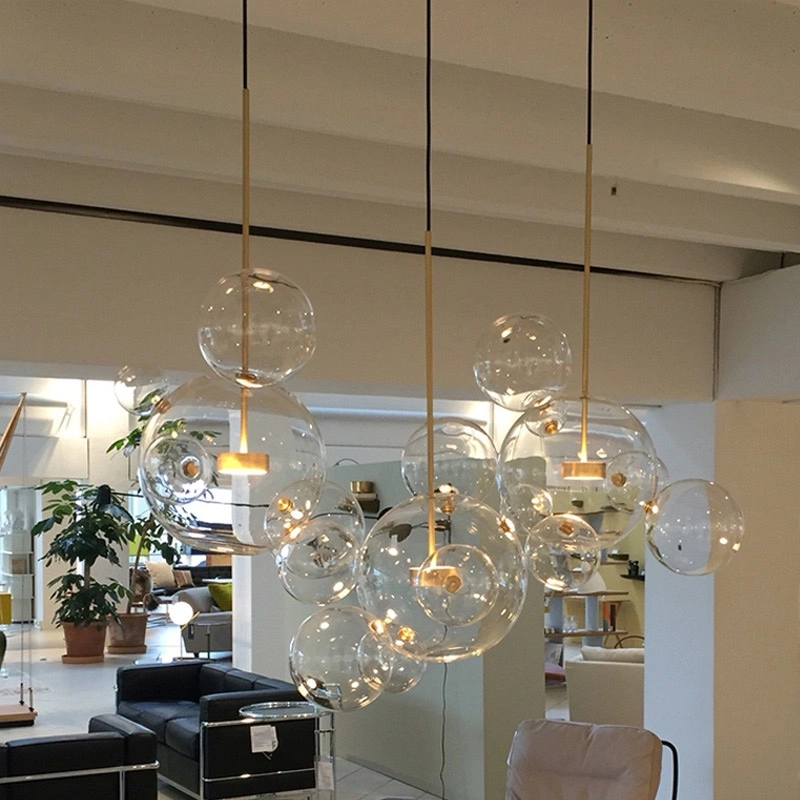 Zhongshan Home Lighting Chandelier Light Factory Wholesale Nordic Decorative New Modern Hanging Mounted Glass Pendant Lamp