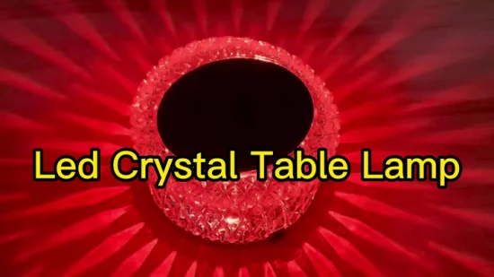 Modern Luxury Hot 16 Colors Nuight Light USB LED Crystal Table Lamp