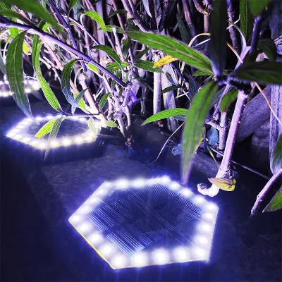Solar Colors Floor Ground Spike Lawn Design Outdoor LED Solar Garden Lamp