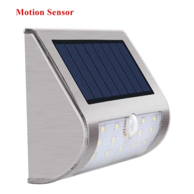 Outdoor Deck Landscape Lawn Fence Ground Home Garden LED Security Waterproof Solar Outdoor Wall Lamps