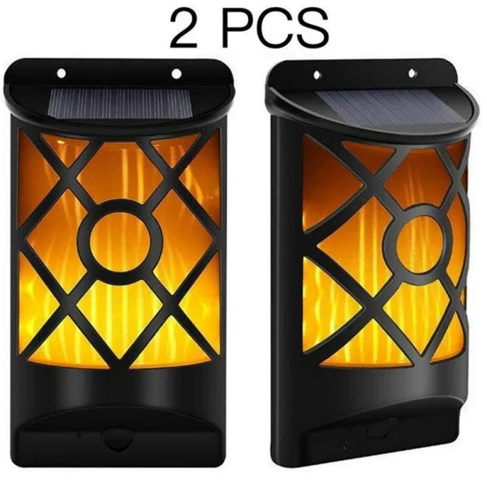 Solar Lawn Lamp Outdoor Garden Floor with Garden Wall Lamp