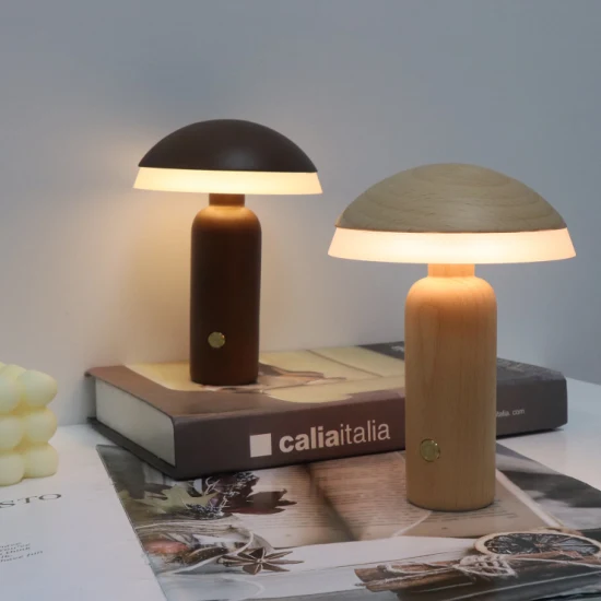 House Shape Wooden Night Light LED Table Desk Lamp for Home Decor